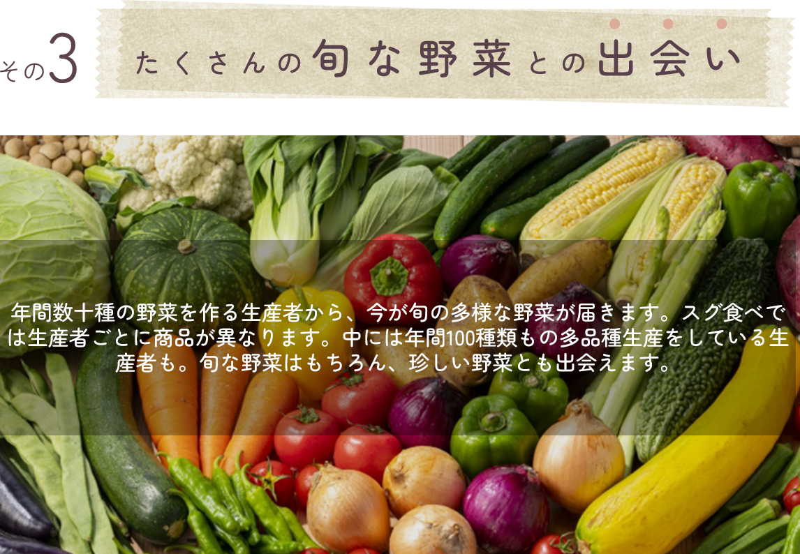 スグ食べが選ばれる理由その3